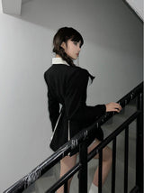 bicolor korean jacket dress LV0349