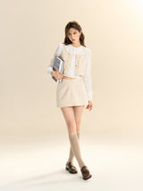 french accordion collar blouse LV0350