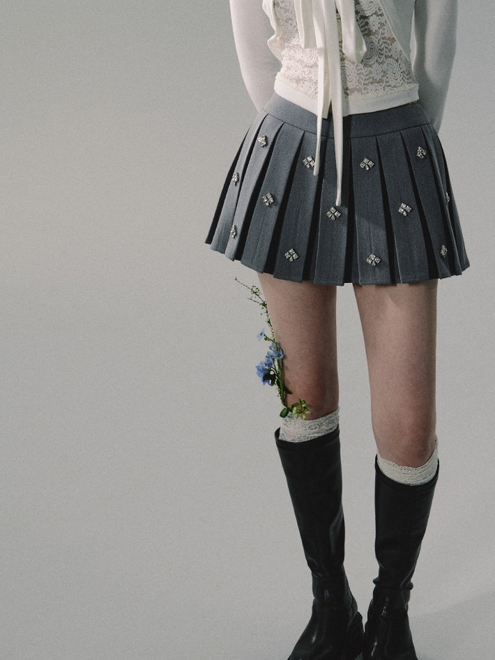LUNA VEILのクラシックストーンプリーツスカート classic stone pleats skirt LV0140の画像6