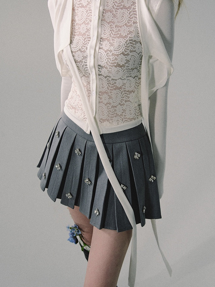 LUNA VEILのクラシックストーンプリーツスカート classic stone pleats skirt LV0140の画像5
