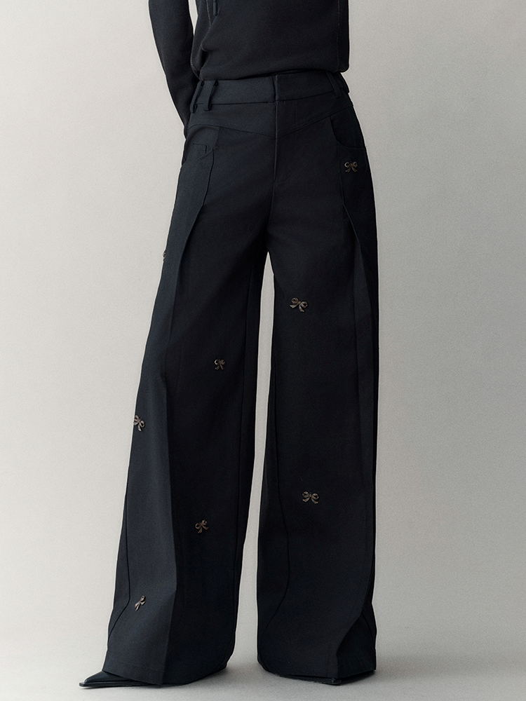 LUNA VEILのワイドリボンパンツ wide ribbon pants LV0185の画像1
