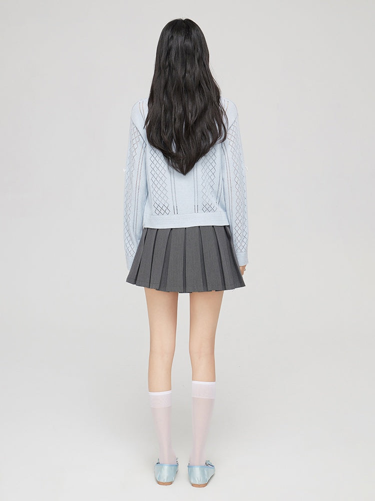 LUNA VEILのプリーツリボンミニスカート pleated ribbon mini skirt LV0215の画像27