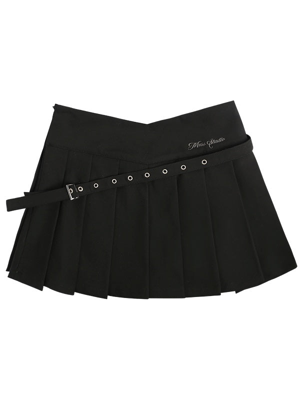 LUNA VEILのベルトデザインミニスカート belt design mini skirt LV0174の画像6