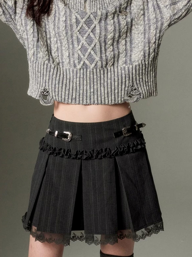 LUNA VEILのフリルベルトミニスカート frill belts mini skirt LV0163の画像4