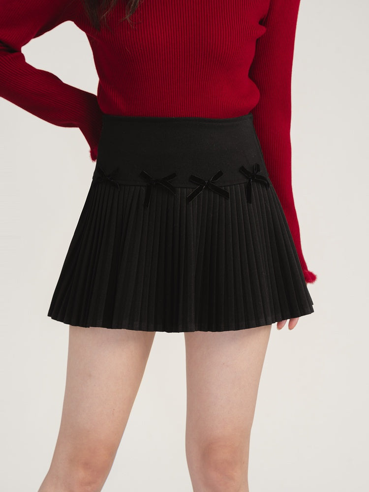 LUNA VEILのリボンプリーツスカート ribbon pleats skirt LV0156の画像7
