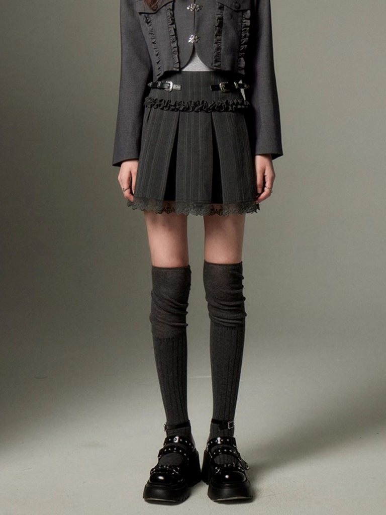 LUNA VEILのフリルベルトミニスカート frill belts mini skirt LV0163の画像1