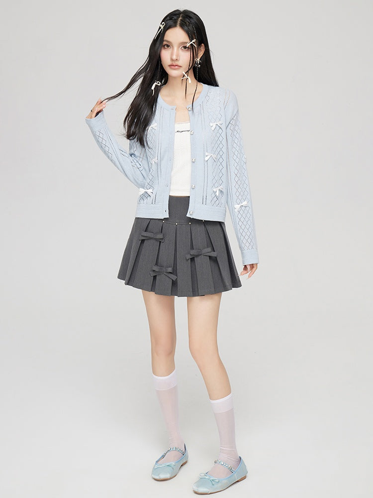 LUNA VEILのプリーツリボンミニスカート pleated ribbon mini skirt LV0215の画像21