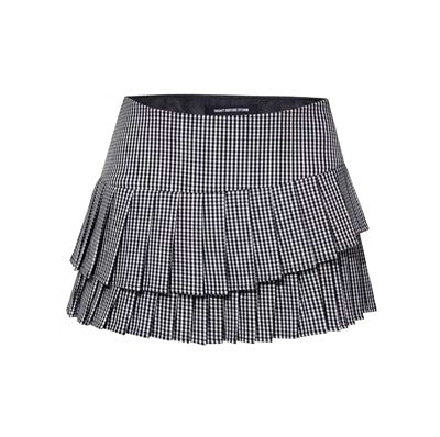 LUNA VEILのギンガムチェックモノトーンスカート gingham check monotone skirt LV0090の画像5