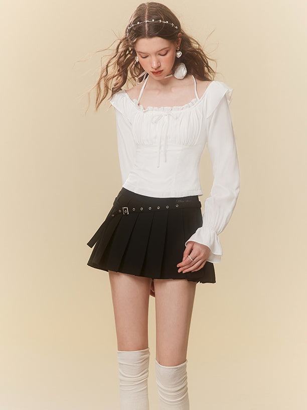 LUNA VEILのベルトデザインミニスカート belt design mini skirt LV0174の画像3