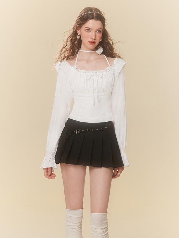 LUNA VEILのベルトデザインミニスカート belt design mini skirt LV0174の画像2