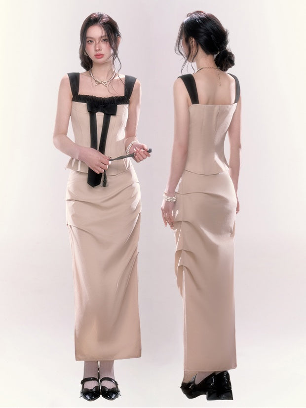 LUNA VEILの【5.17新作】タックデザインロングスカート tack design long skirt LV0179の画像2