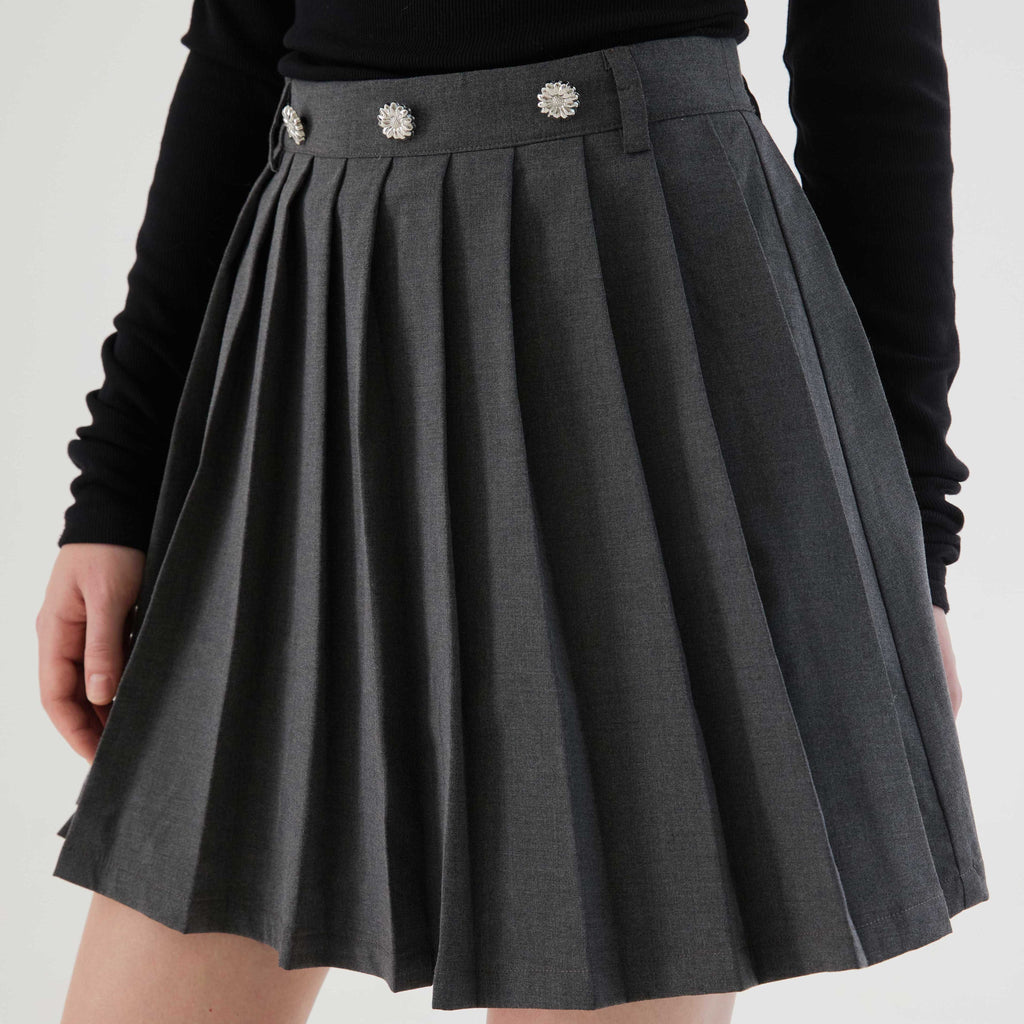 LUNA VEILの2wayプリーツワンピーススカート 2way pleated one-piece skirt LV0009の画像5