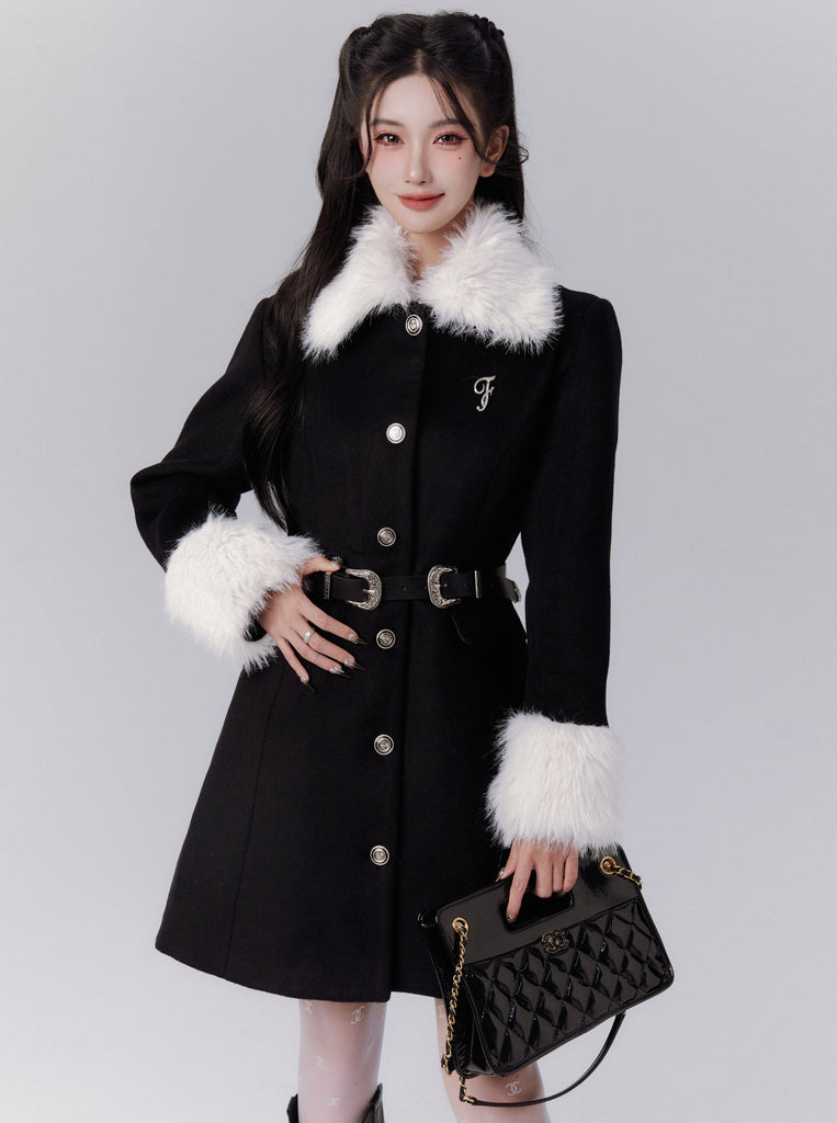 LUNA VEILのファーバックルレディーコート fur buckle lady coat LV0081の画像1