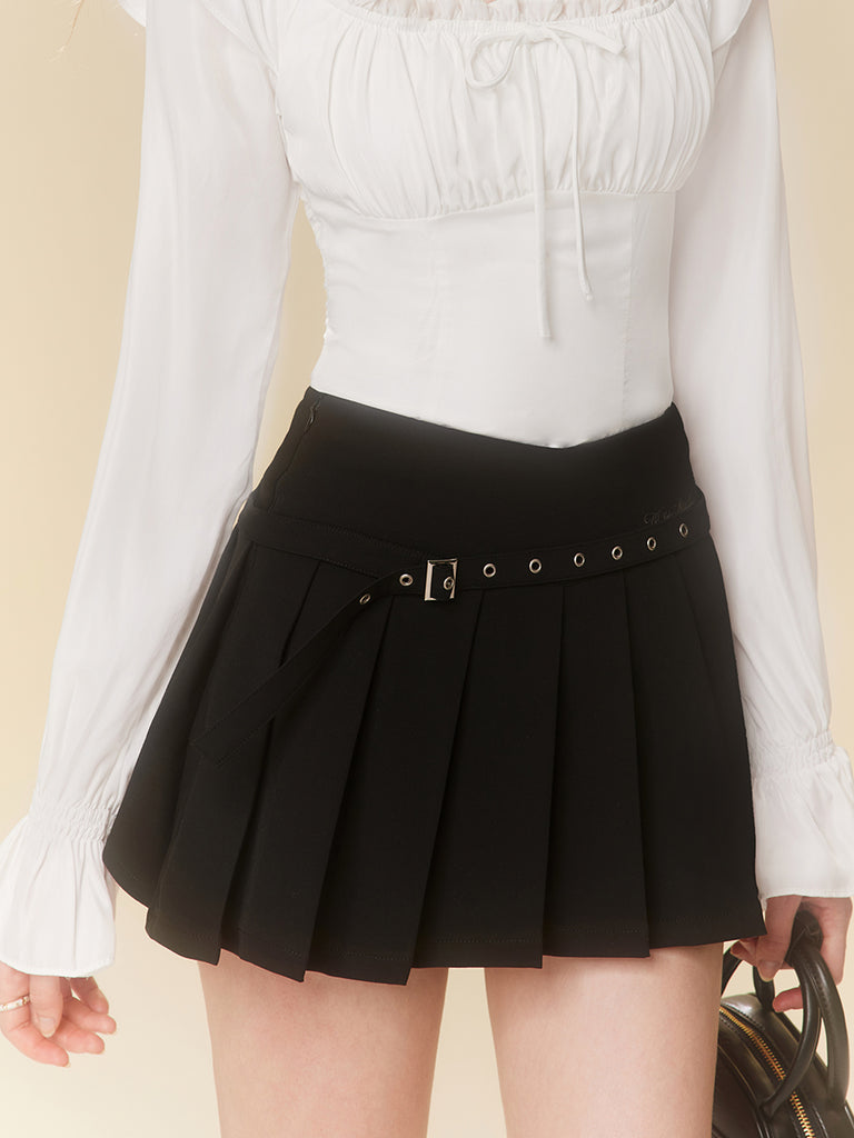 LUNA VEILのベルトデザインミニスカート belt design mini skirt LV0174の画像1