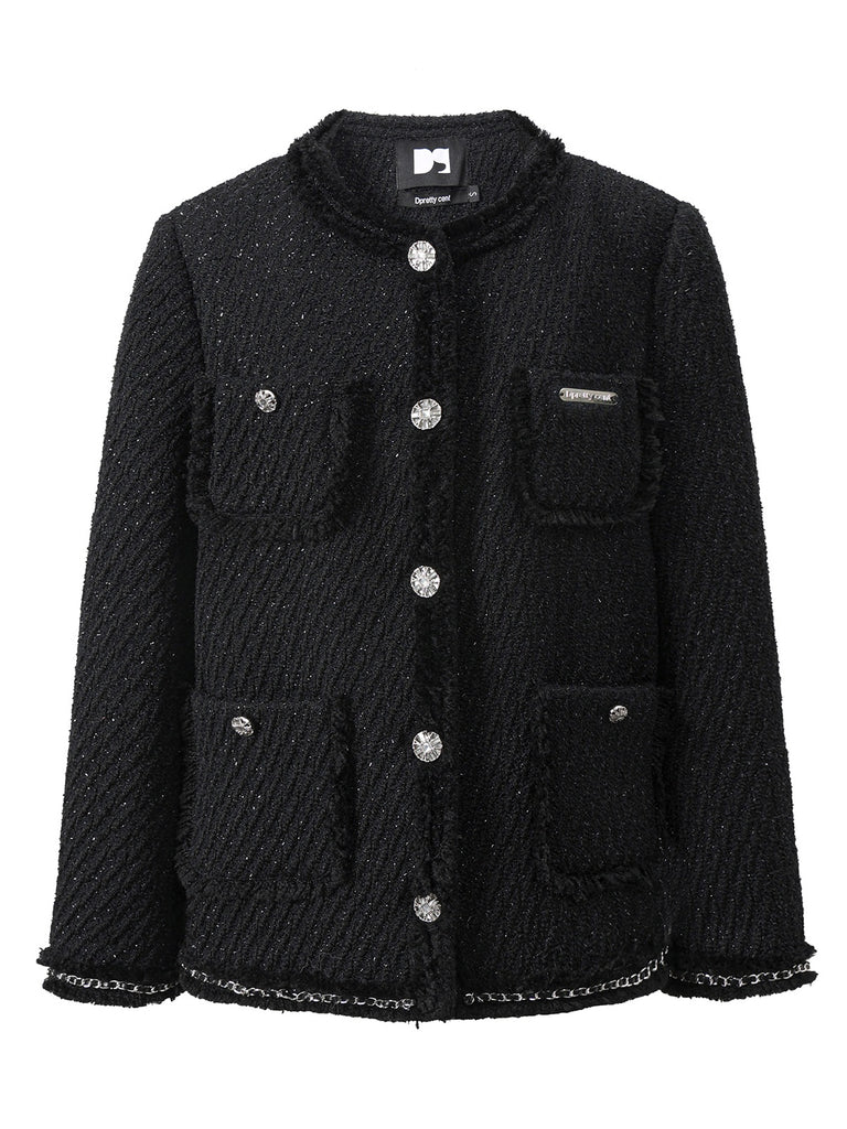 LUNA VEILのラグジュアリーツイードジャケット luxury tweed jacket LV0168の画像11