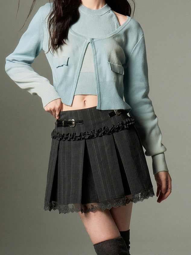 LUNA VEILのフリルベルトミニスカート frill belts mini skirt LV0163の画像3