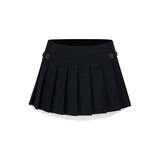 bicolor pleated mini skirt LV0326