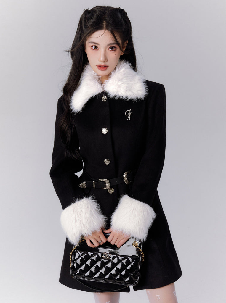 LUNA VEILのファーバックルレディーコート fur buckle lady coat LV0081の画像2