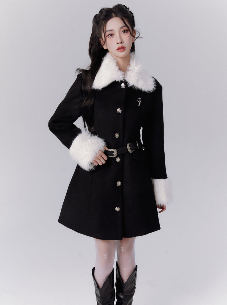 LUNA VEILのファーバックルレディーコート fur buckle lady coat LV0081の画像3