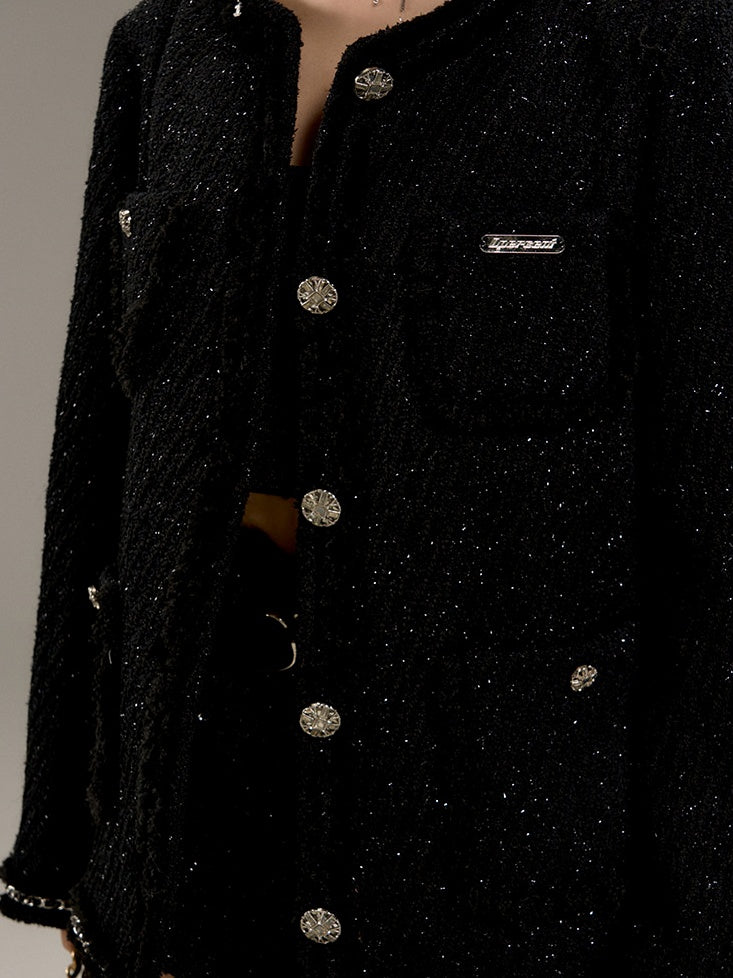 LUNA VEILのラグジュアリーツイードジャケット luxury tweed jacket LV0168の画像9