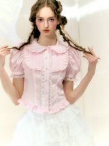 lace princess cotton blouse LV0267