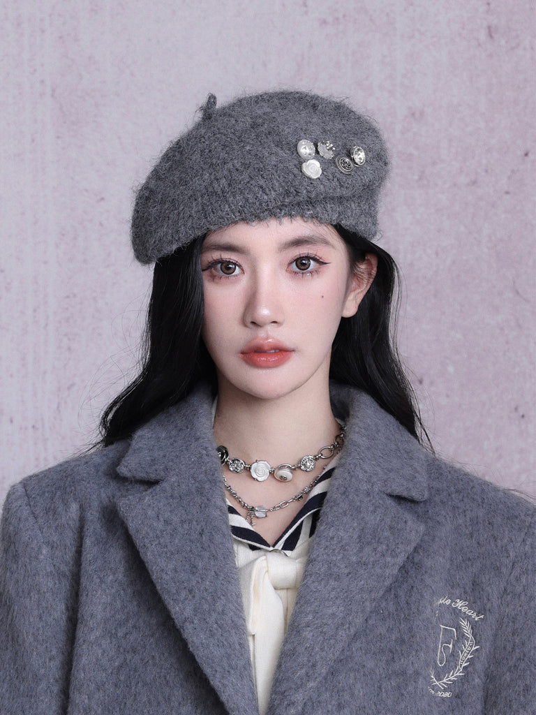 LUNA VEILのモヘアベレー帽 mohair beret LV0023の画像2