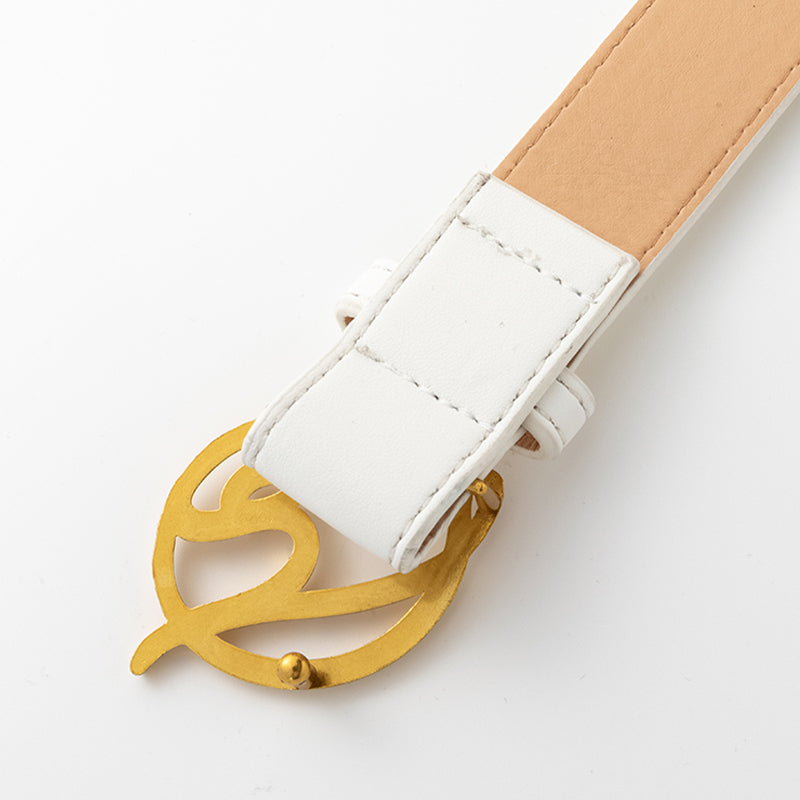 LUNA VEILのポイントレザーベルト point leather belt LV0048の画像4