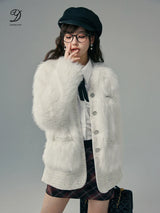 LUNA VEILのファーツイードレディジャケット fur tweed lady jacket LV0043の画像1