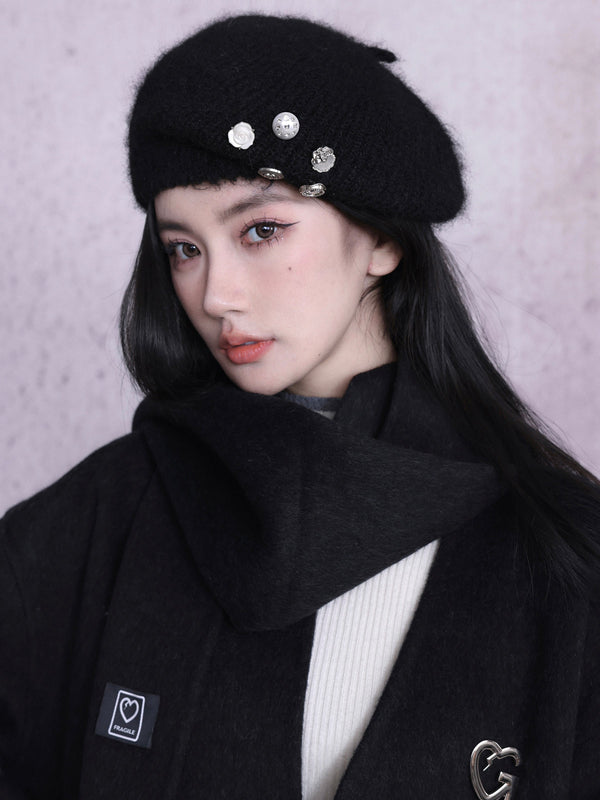 LUNA VEILのモヘアベレー帽 mohair beret LV0023の画像1