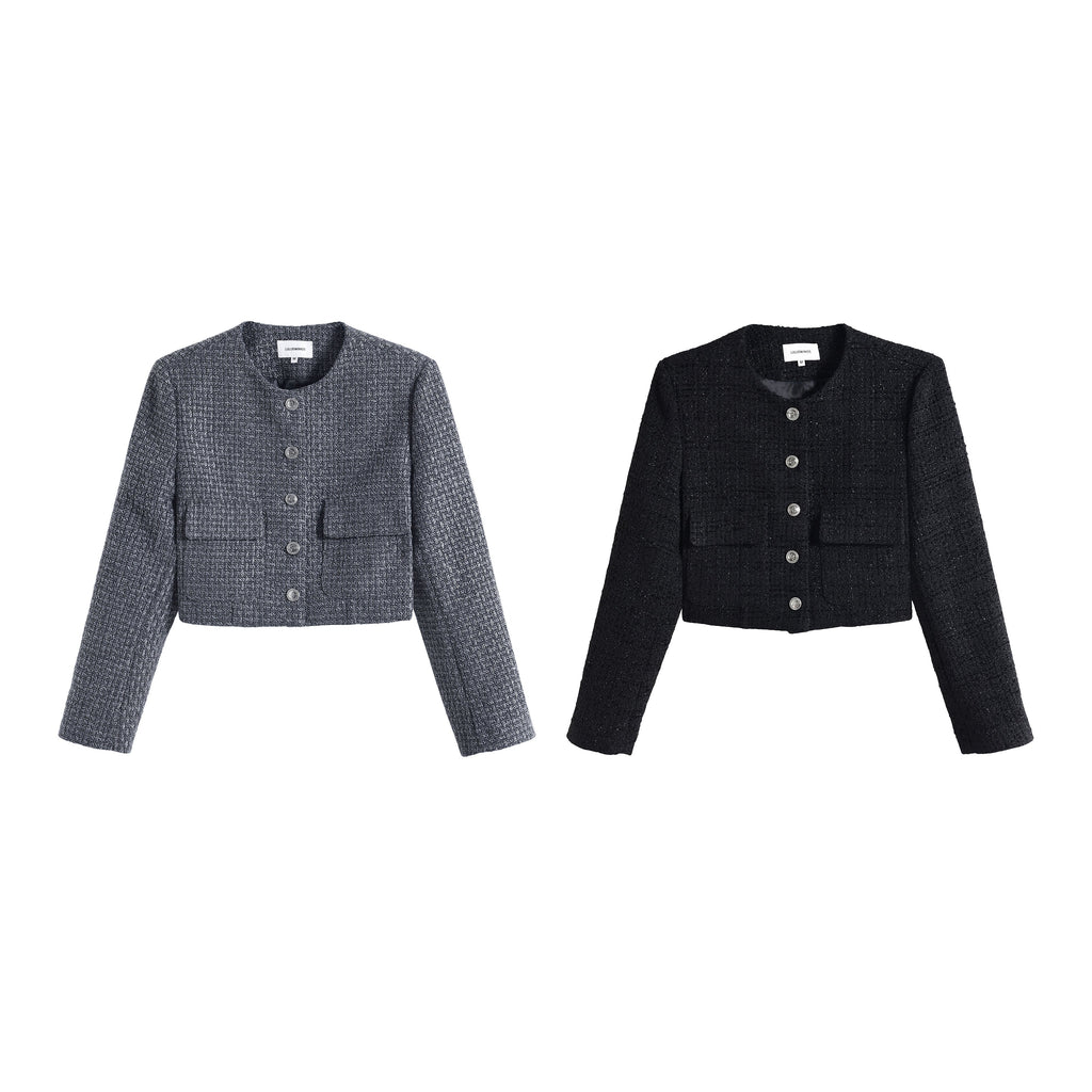 LUNA VEILのラグジュアリーツイードショートジャケット luxury tweed short jacket LV0029の画像7